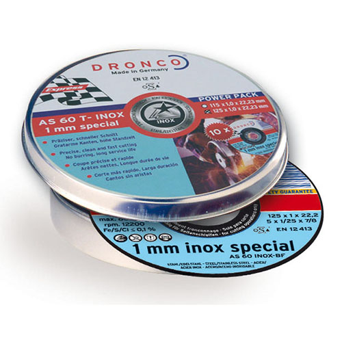 Pack de discos de corte AS 60 T INOX Special Express (10 uds. en caja metálica)